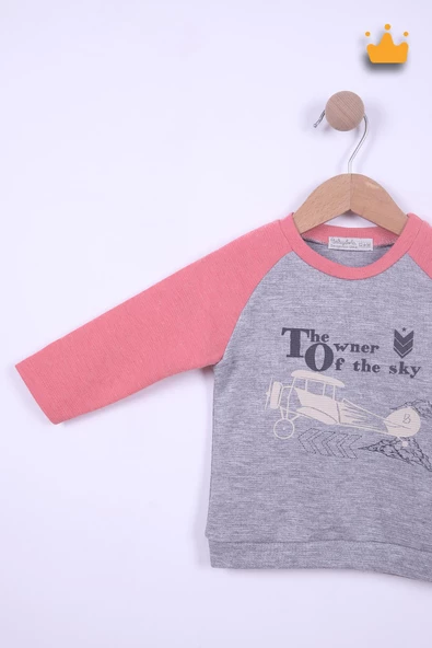 Babyhola 6-24 Ay Sky Erkek Bebek Çocuk Eşofman Takımı 12041 - 3