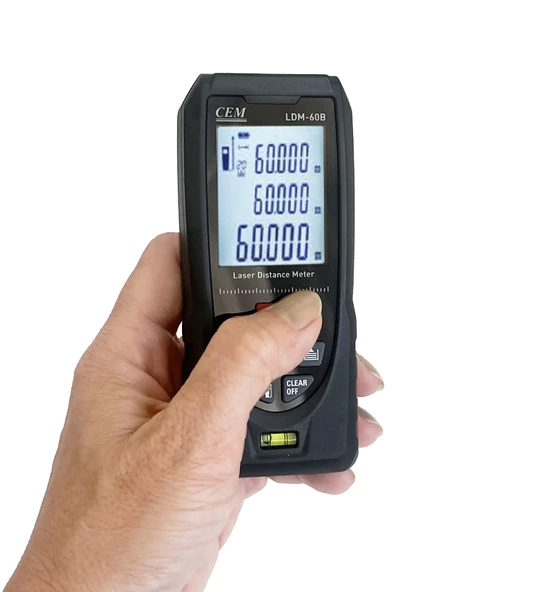 CEM LDM-60B Dijital Lazer Mesafe Ölçer 60M Lazermetre - 4
