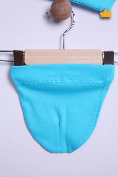 Babyhola %100 Pamuk Önden Düğmeli İnterlok Tulum Bere Takım 351 - 8