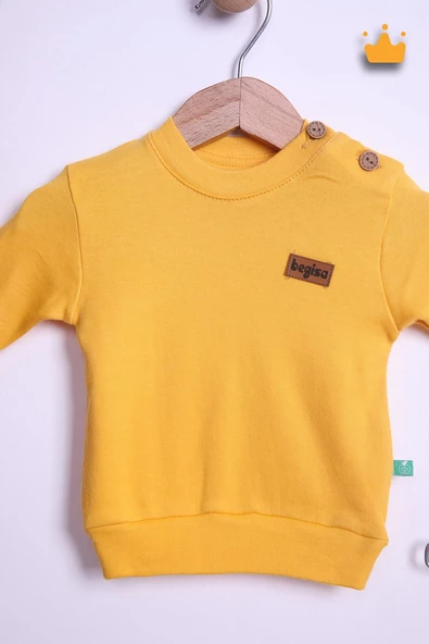 Begi %100 Pamuk Düğmeli Sweat Pantolon Takım 23631 - 12