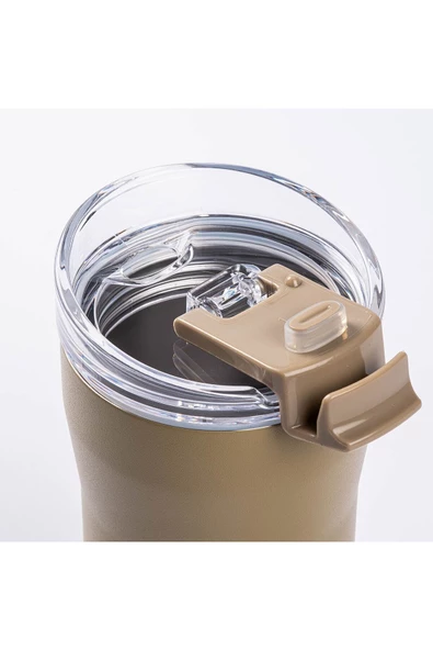 Tantitoni 024-01-HAKİ ÇİFT KATMANLI PASLANMAZ ÇELİK TERMOS BARDAK 350ML(8695835404417) - 2