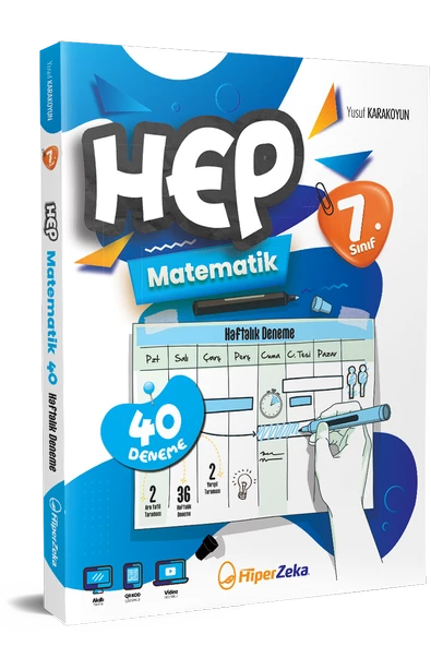 7. Sınıf Haftalık HEP Matematik 40 Deneme