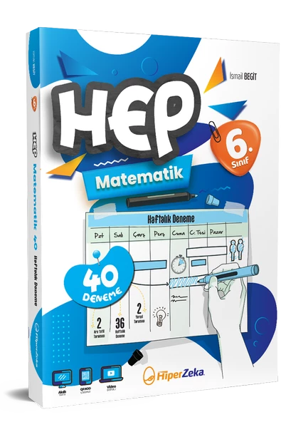 6. Sınıf Haftalık HEP Matematik 40 Deneme