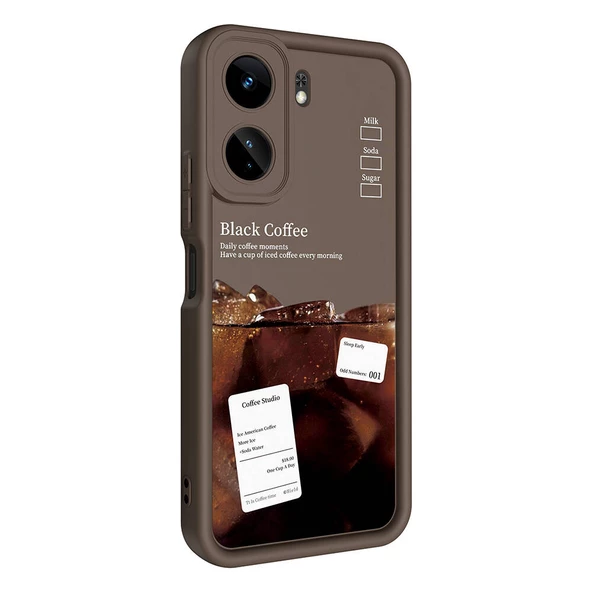 Xiaomi Redmi 13C Kılıf Kamera Korumalı Baskılı Arka Yüzey Zore Klas Kapak - 3