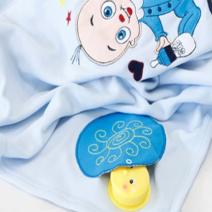 Çocuk Battaniyesi Ninni Söyleyen Battaniye Mavi 90x90 Cm - 2