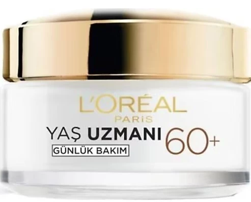 LOREAL PARİS YÜZ BAKIM KREMİ & NEMLENDİRİCİ VE YAŞ UZMANI 60+ & BESLEYİCİ VE KIRIŞIKLIK KARŞITI GÜNDÜZ KREMİ 50ML