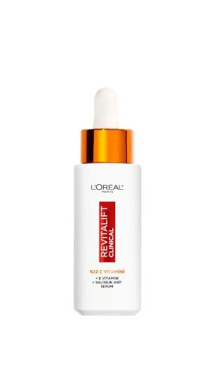 LOREAL PARİS YÜZ BAKIM SERUMU & REVİTAİIFT CLINICAL %12 SAF, C VİTAMİNİ, TON EŞİTLEYİCİ SERUM 30ML