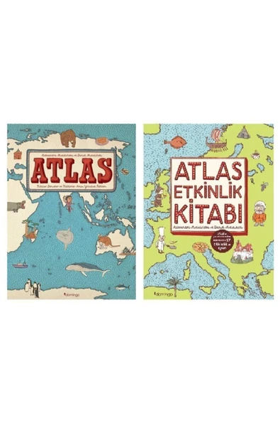 Atlas + Atlas Etkinlik Kitabı 2 Kitap Aleksandra Mızıelınska