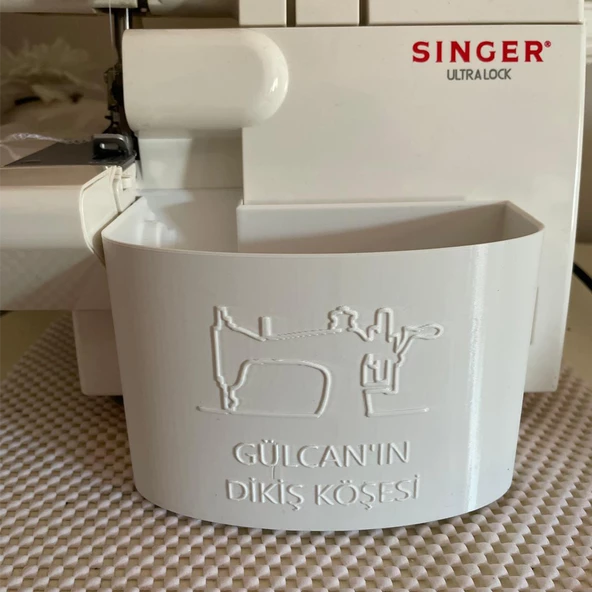 Singer Overlok Makinası Çöp Kutusu Fire Kabı XL Kişiye Özel 14SH654 14SH754 14HD854 HD0405S S010L - 3