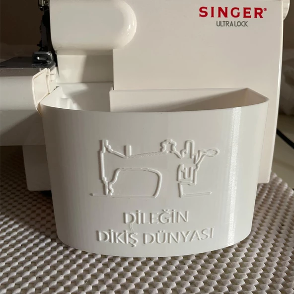 Singer Overlok Makinası Çöp Kutusu Fire Kabı XL Kişiye Özel 14SH654 14SH754 14HD854 HD0405S S010L