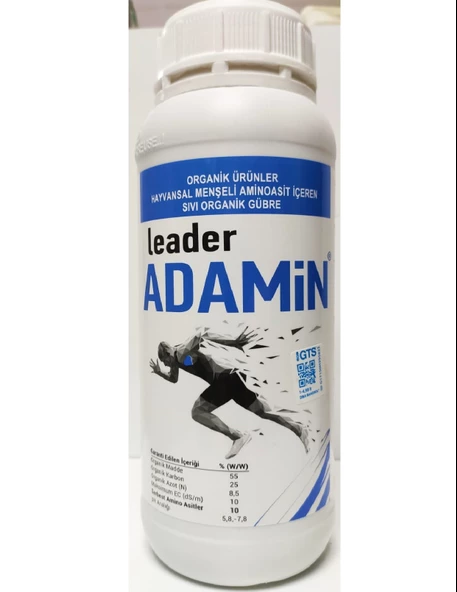 Leader Adamin 1 Litre Hayvansal Aminoasit İçeren Sıvı Organik Gübre