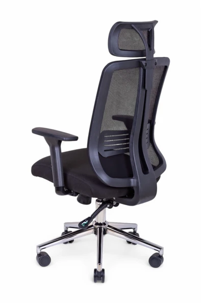 Paris Siyah Fileli Yönetici Koltuğu - 5