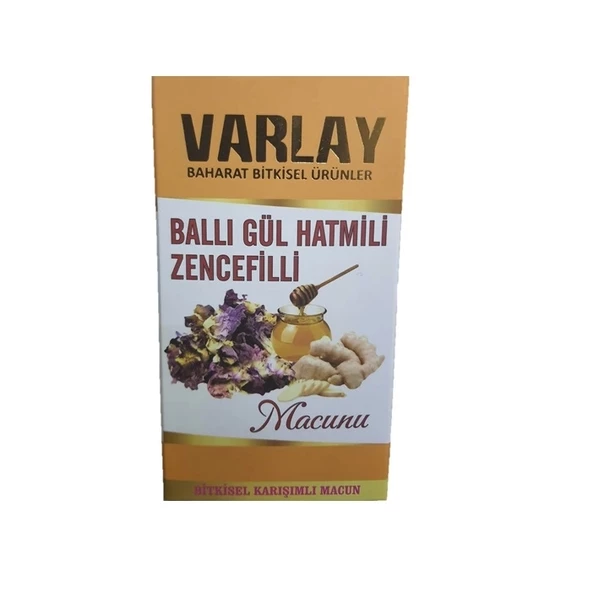 Varlay Ballı Gül Hatmili Zencefilli Macun 450 G - 2