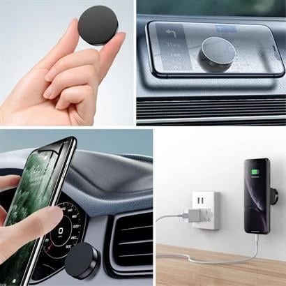 Telefon Tutucu Manyetik Araç İçi Çok Amaçlı Güçlü Mıknatıs Tutucu - 10