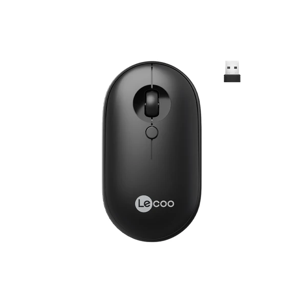 LENOVO LECOO WS212 KABLOSUZ 1600DPI 4 TUŞLU OPTİK MOUSE SİYAH