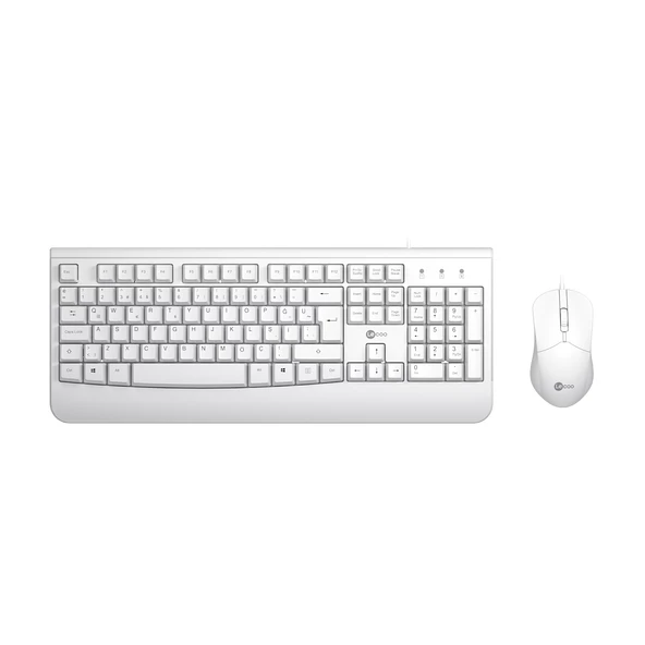 LENOVO LECOO CM105 KABLOLU KLAVYE & MOUSE SET BEYAZ