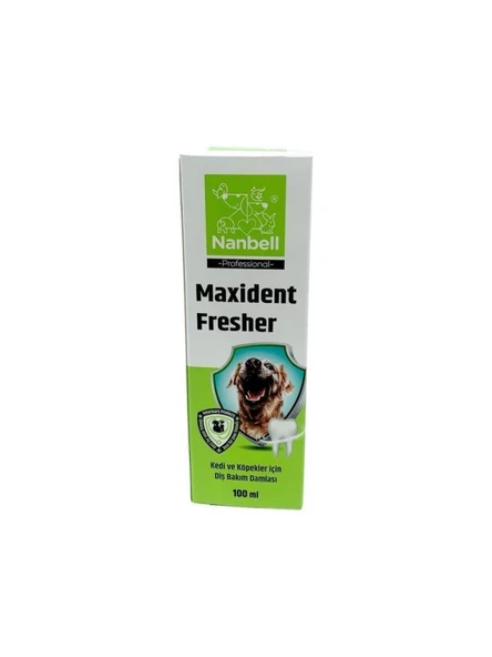 Nanbell Maxident Fresher Kedi Köpek Diş ve Ağız Sağlığı Solüsyonu 100Ml - Resim 3