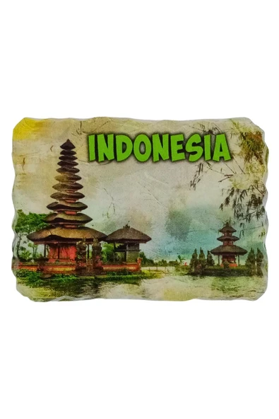Endonezya Temalı Kırık Magnet - Resim 3