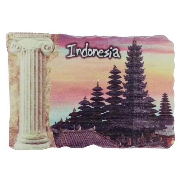 Endonezya Temalı Sütun Magnet