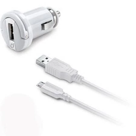 Cellularline Micro USB Araç Şarjı 2A(Kablo+Adaptör)