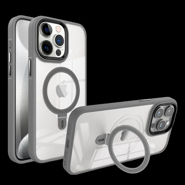 BİKAPAK MAGUP IPHONE 16 PRO GRİ KAPAK