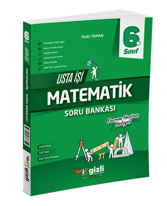 GİZLİ YAYINLARI 6.SINIF USTA İŞİ MATEMATİK SORU BANKASI