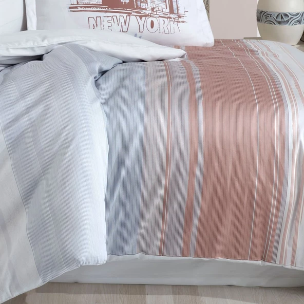 Hobby Aden Pembe- Çift Kişilik Saten Nevresim Takımı - 3