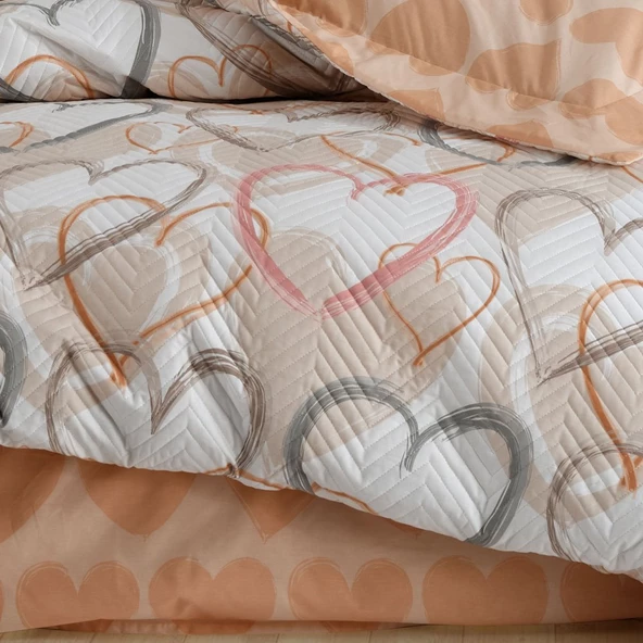 Hobby Diana Kahve Tek kişilik Kapitone Nevresim Takımı - 3