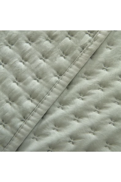 OGLO Çift Kişilik Yatak Örtüsü Ada Çayı 200 X 220 Cm - 4