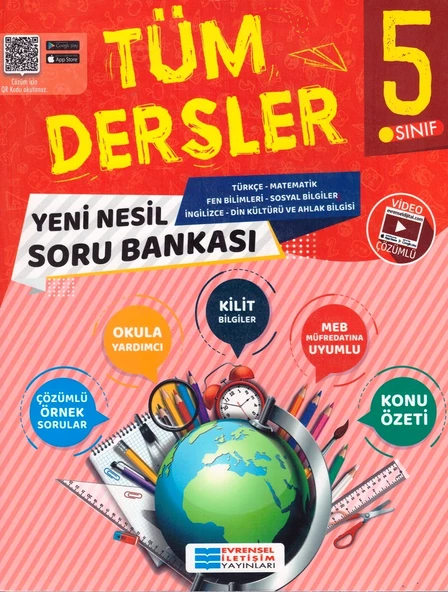 EVRENSEL 5.SINIF TÜM DERSLER YENİ NESİL SORU BANKASI