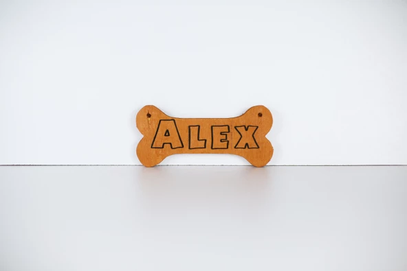 MANDU Ahşap İsimlik Kemik - 2