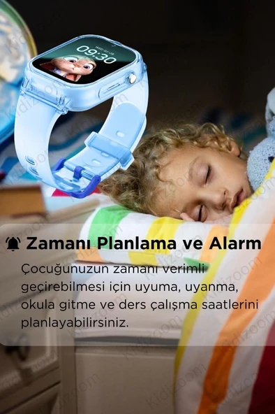 K850 Akıllı Çocuk Saati Sim Kartlı Konum Görüntülü Konuşma Özellikli Boyunluk Hediyeli Çocuk Saati - 6