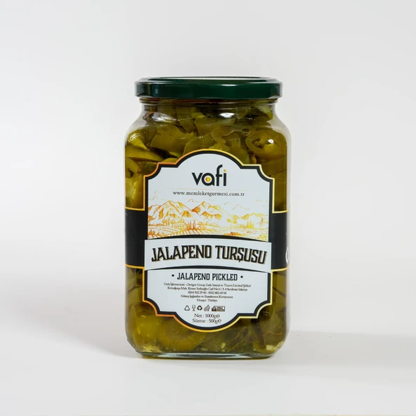 Vafi Turşu Serisi Jalapeno Turşusu 1000cc-500gr - 1