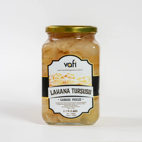 Vafi Turşu Serisi Lahana Turşusu 1000cc-500gr
