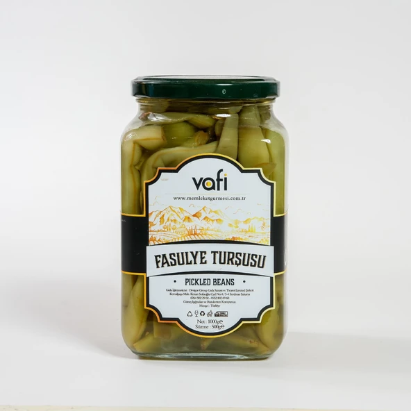 Vafi Turşu Serisi Fasülye Turşusu 1000cc-500gr - 1