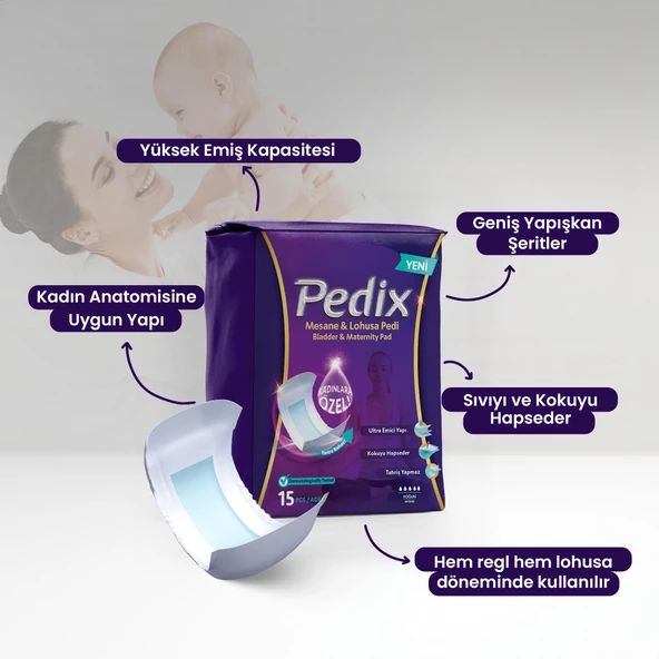 PEDİX KADIN MESANE VE LOHUSA PEDİ (YOĞUN)  75 ADET - 2