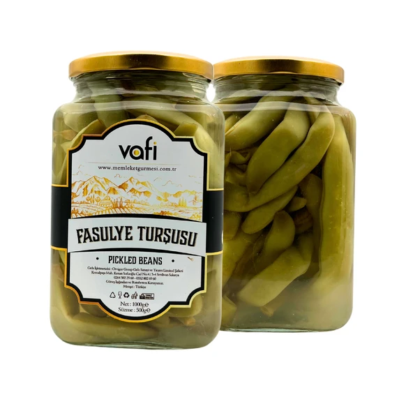 Vafi Turşu Serisi Fasülye Turşusu 1000cc-500gr - 2