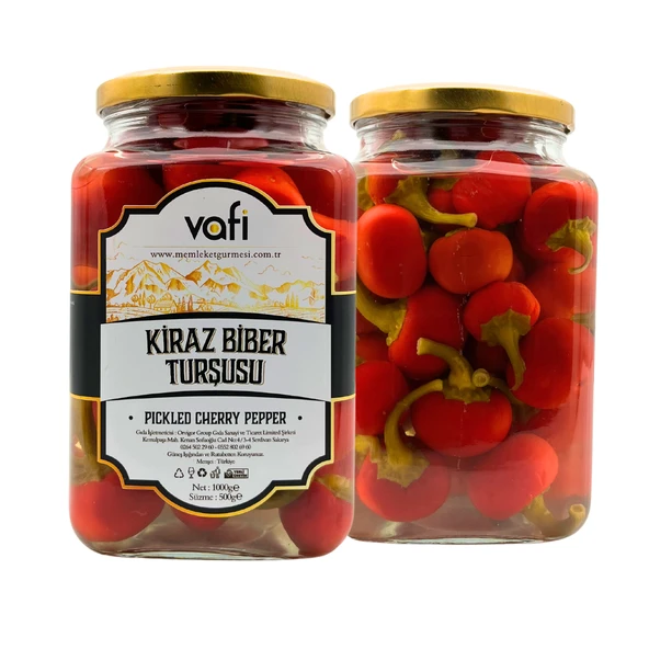 Vafi Turşu Serisi Kiraz Biber Turşusu 1000cc-500gr - 2
