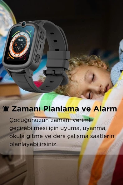 K800 Akıllı Çocuk Saati Sim Kartlı Gps Konum Görüntülü Konuşma Ortam Dinleme Özellikli Çocuk Saati - 10