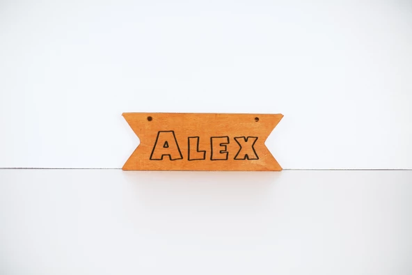 MANDU Ahşap İsimlik Kurdele - 3