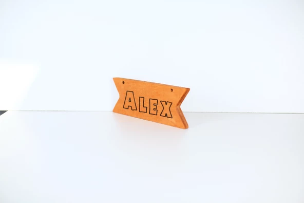 MANDU Ahşap İsimlik Kurdele - 4