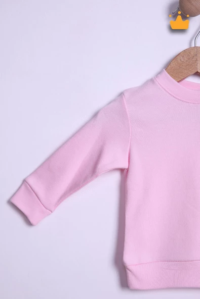 Babyhola %100 Pamuk Düğmeli Sweat Düğmeli Pantolon Takım 236311 - 5