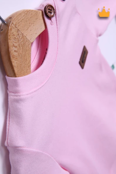 Babyhola %100 Pamuk Düğmeli Sweat Düğmeli Pantolon Takım 236311 - 11