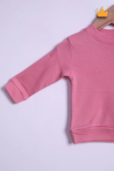 Babyhola %100 Pamuk Düğmeli Sweat Düğmeli Pantolon Takım 236311 - 6