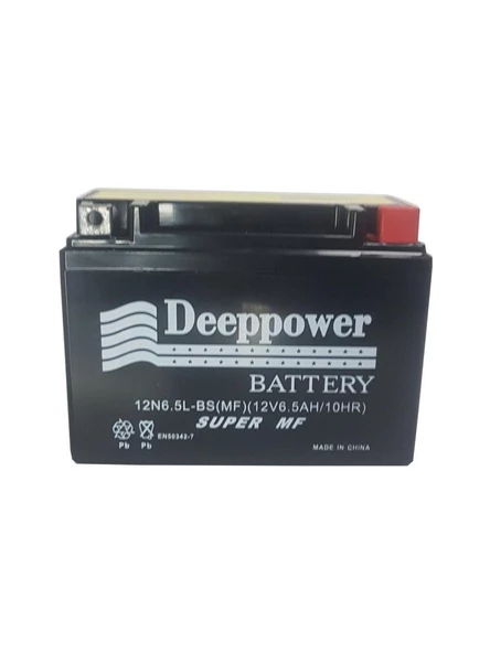 DEEPPOWER 12 V 6.5 AH MOTOSİKLET AKÜSÜ