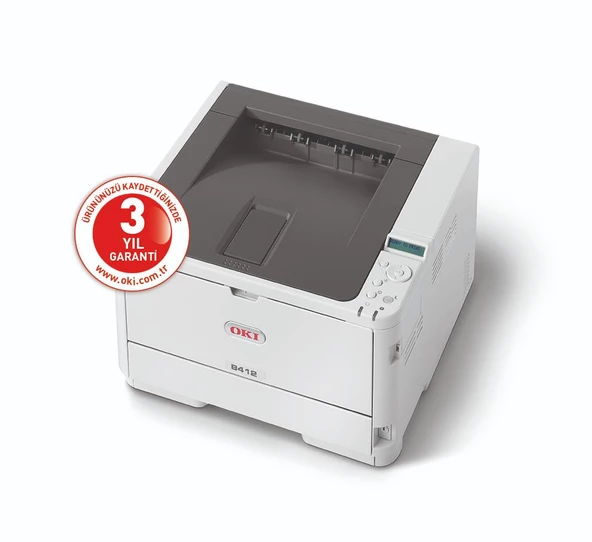 OKI 45762002 B412DN EURO A4 TEK FONKSİYONLU SİYAH LAZER YAZICI 33ppm - 3