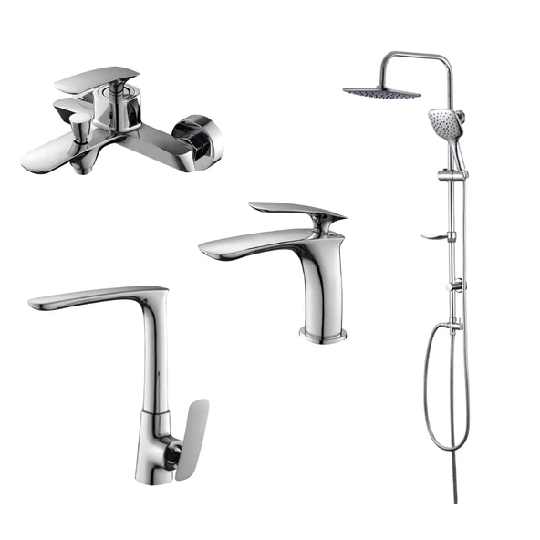 Newarc Slim Lavabo,Banyo,Evye Bataryası, Duş Ünitesi Set