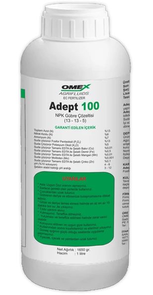 Omex Adept 100 NPK Gübre Çözeltisi 1 lt