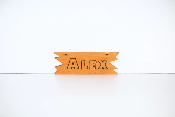 MANDU Ahşap İsimlik Rustik - 3