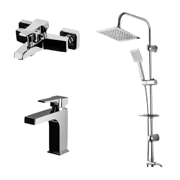 Newarc Aqua Lavabo,Banyo Bataryası, Sky Duş Ünitesi Set